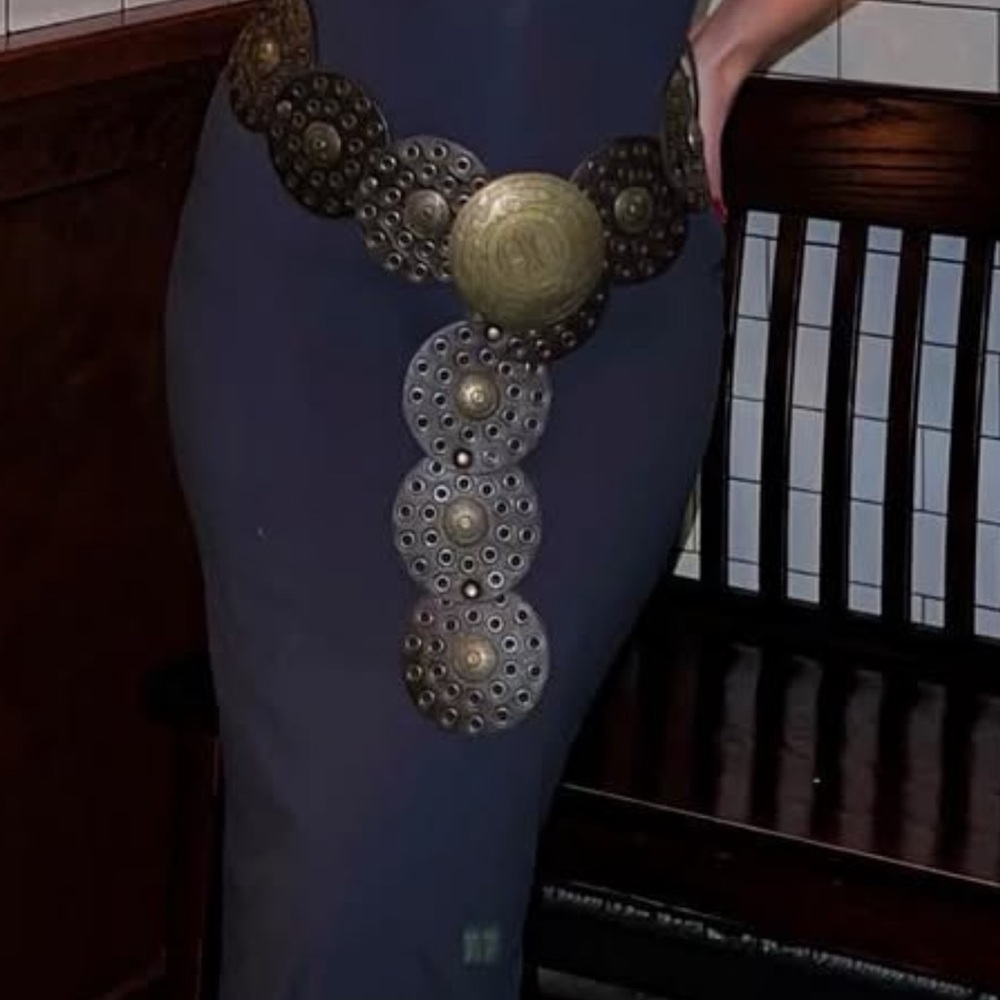 Gold and Brown Sash Belt